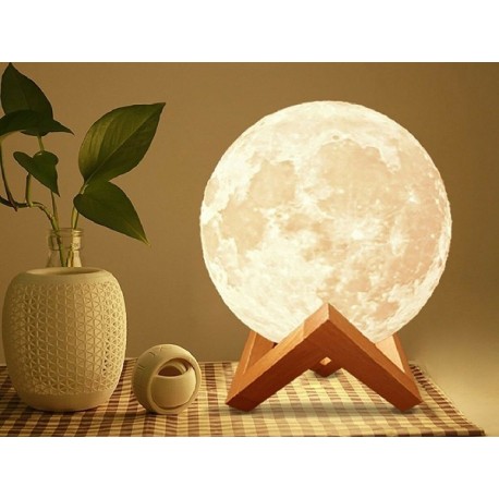 Lampička 3D Měsíc 14 cm, 12 barev Verk 15704