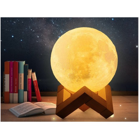 3D Lampička měsíc Moon Light 8 cm 15845