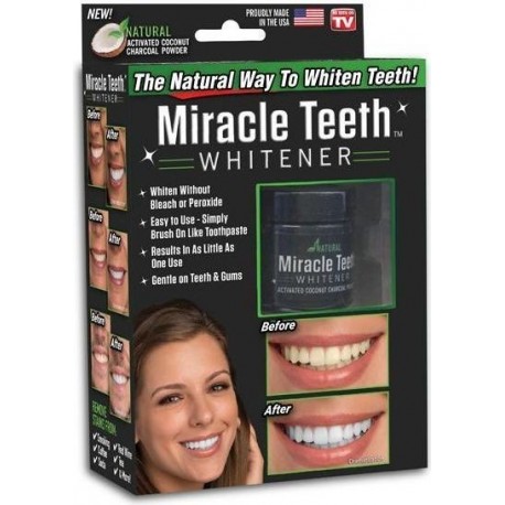 Bambusové uhlí pro bělení zubů - Miracle Teeth