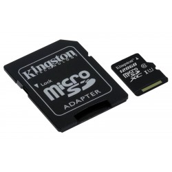 128GB microSDXC Kingston CL10 s adaptérem