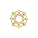 Nalepovací zlatý šperk se Swarovski Elements Roma Krystal na tělo a vlasy