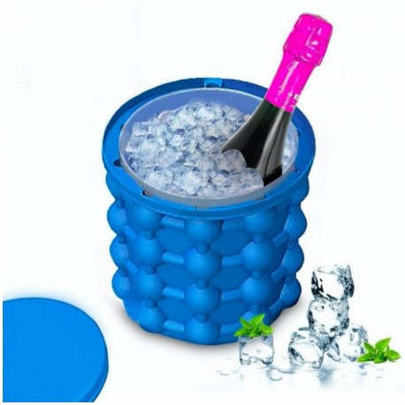 Silikonová nádoba na výrobu ledu - modrá
