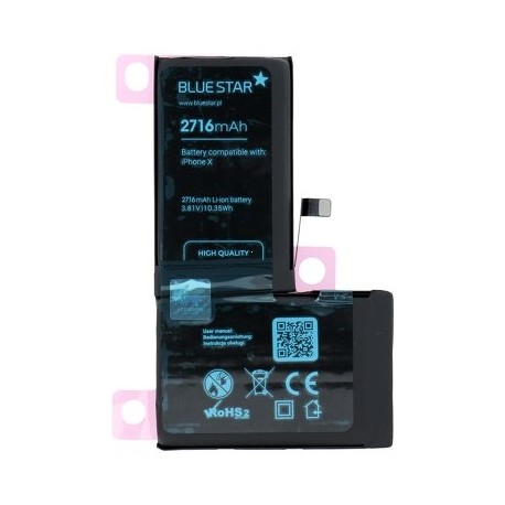 Baterie BlueStar iPhone X (5,8) 2716 mAh Li-ion