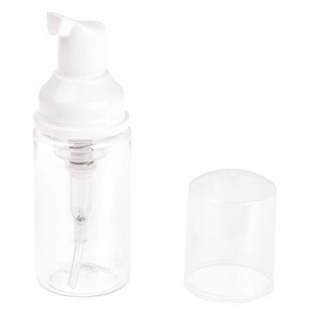 Plastová lahvička na kosmetiku s rozprašovačem pěny na mýdlo 60 ml
