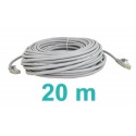Síťový kabel RJ45-RJ45, 20m šedý