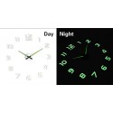Designové 3D nalepovací hodiny fluorescentní 50-60cm II