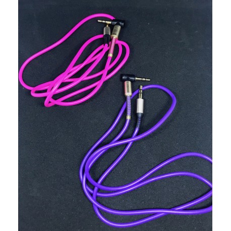 Propojovací Audio kabel 3.5mm Jack 90° lomený pro Apple iPhone / iPad / iPod / MP3 - 1m